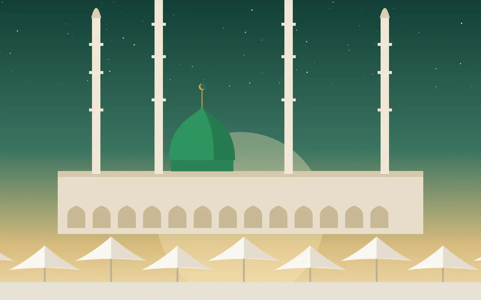 Masjid an-Nabawi in Madinah